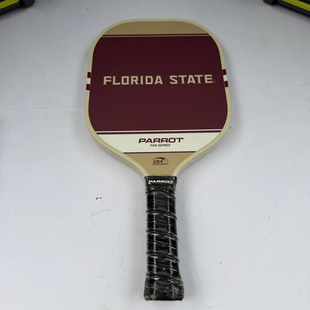 Florida‎ State Seminoles Pickleball Paddle One Size Red NCAA Parrot Fan Series